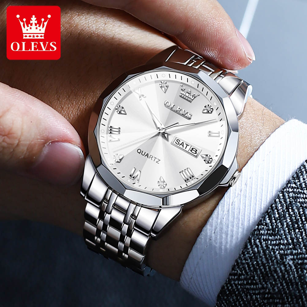 Reloj OLVS Quartz plateado